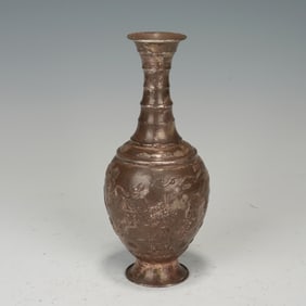 Silver Carved Character Story Pattern Vase