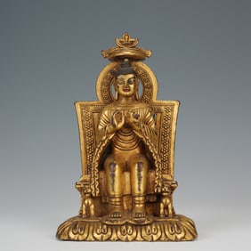 Gilt Bronze Sakyamuni Figure