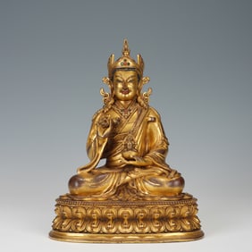 Gilt Bronze Padmasambhava Figure