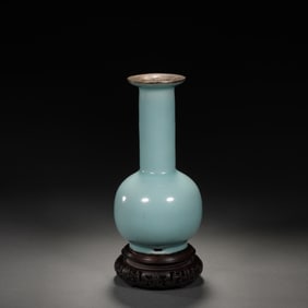 Light Grey Glazed Porcelain Vase