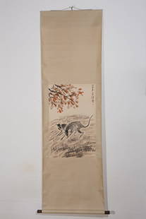 Chinese Drawing Mouse Painting,Xu Beihong Mark: Chinese Drawing Mouse Painting,Xu Beihong Mark (50 x 78cm)