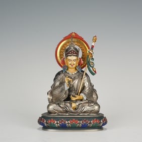 Gilt Silver Padmasambhava Figure