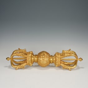 Gilt Bronze Vajra Ornament