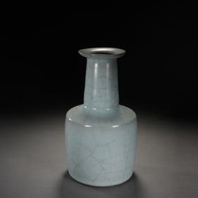 Light Grey Glazed Porcelain Vase