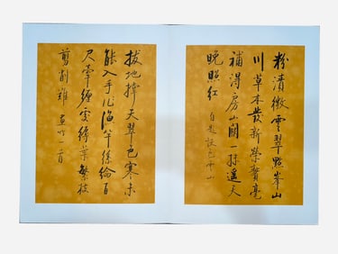 Chinese Writing Calligraphy Painting Album,Qi Gong Mark