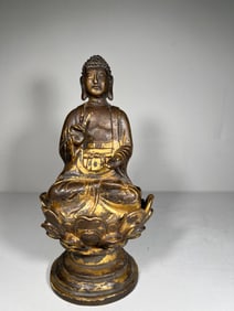Gilt Bronze GuanYin Figure