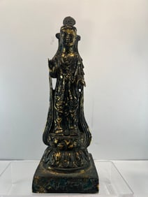 Gilt Bronze GuanYin Figure