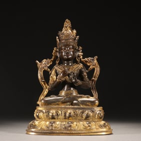 Gilt Bronze GuanYin Figure