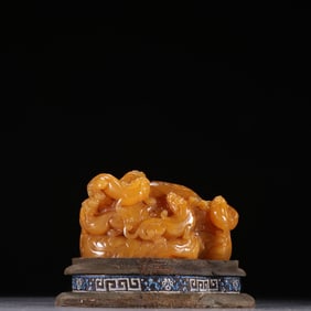 Shoushan Tianhuang Carved Beast Stone Seal