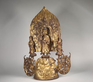Gilt Bronze Sakyamuni Figure