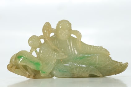 Jadeite Carved GuanYin Ornament