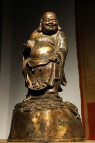 Gilt Bronze Maitreya Figure