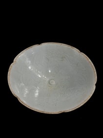 Hutian Ware Carved Flower Pattern Porcelain Cup