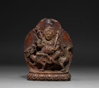 Bronze White Jambala Figure