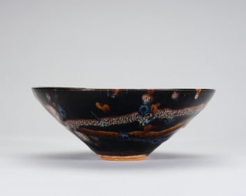 Jizhou Ware Flower Pattern Porcelain Bowl