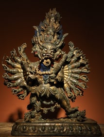 Gilt Bronze Yamantaka Figure