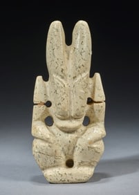 Hongshan Jade Carved Sun God Shape Figure
