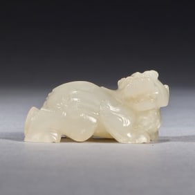 Jade Carved Beast Shape Ornament