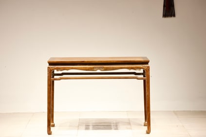 Huanghuali Wood Carved Cloud Pattern Table