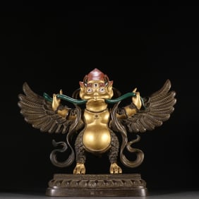 Gilt Bronze Garuda Figure