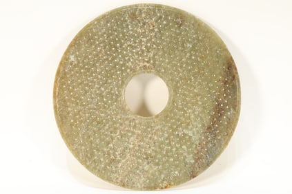Jade Carved Nail Dot Pattern Bi