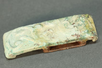 Jade Carved Chi Dragon Pattern Sword Ornament