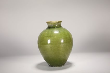 Green Glazed Porcelain Pot