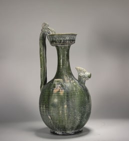 Green Glazed Porcelain Pot