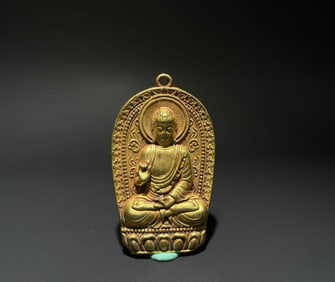 Gilt Silver Sakyamuni Figure
