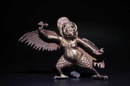 Tibetan Bronze Garuda Figure