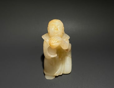 Jade Carved Character Shape Ornament