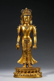 A Gilt-Bronze Figure of Buddha