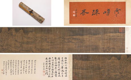 Guo Xi (1020-1090), attributed to, Landscape with Figures Handscroll