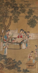 Qiu Ying (1494-1552), attributed to, Ladies of the Court