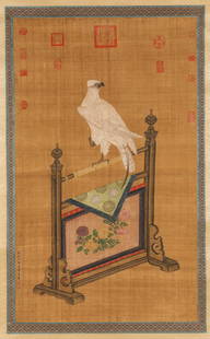 Giuseppe Castiglione (1688-1766), attributed to, Eagle: Giuseppe Castiglione (1688-1766), attributed to, Eagle (65 x 108cm)
