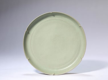 A Celadon Lobed Dish
