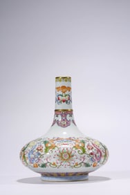 A Famille-Rose 'Longevity' Vase