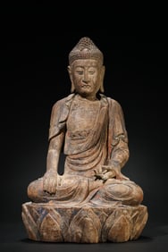 A Wooden Figure of Shakyamuni