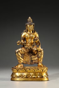 A Gilt-Bronze Figure of Buddha
