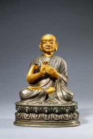 A Tibetan Silver Kagyu Master