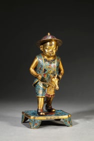 A Cloisonné Enamel Figure