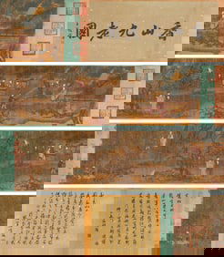 Tang Yin (1470-1524), attributed to, Nine Elders of Xiangshan Handscroll