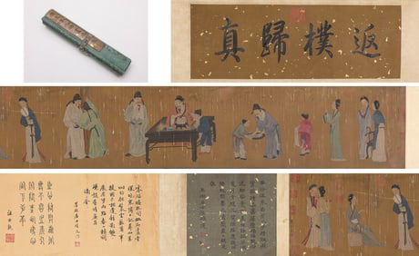 Yan Liben (act. 7th century), attributed to, Figure Handscroll