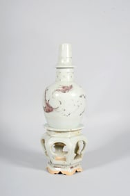 An Underglaze Red Dragon Jingping Vase