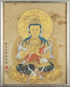 A CHINESE HAND PAINTING WITH THE MARK OF DING YUNPENG