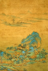 A CHINESE HAND PAINTING WITH THE MARK OF WANG *IMENG