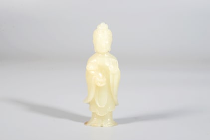 A White Jade Guanyin Statue