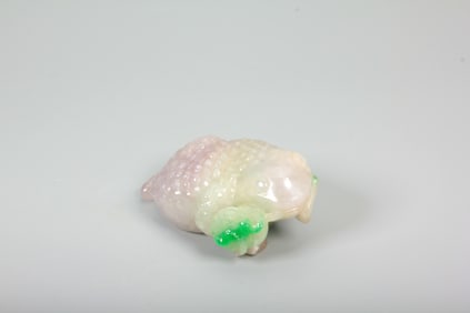 A Jadeite Three-Legged Golden Toad
