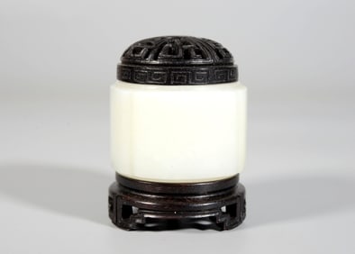 A White Jade Cong-Style Incense Burner