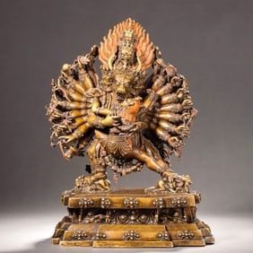 A Bronze Yamantaka Statue